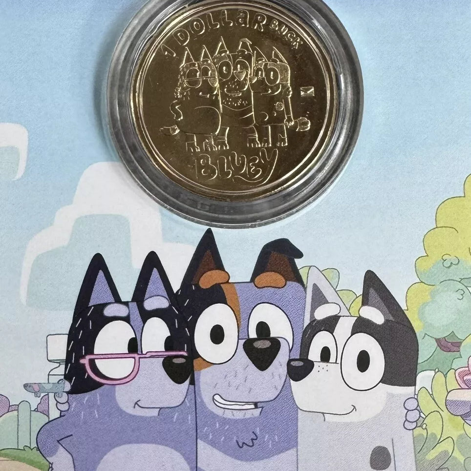Royal Australian Mint 2024 Uncle Stripe, Aunt Trixie & Nana Privy $1 Coin in Card