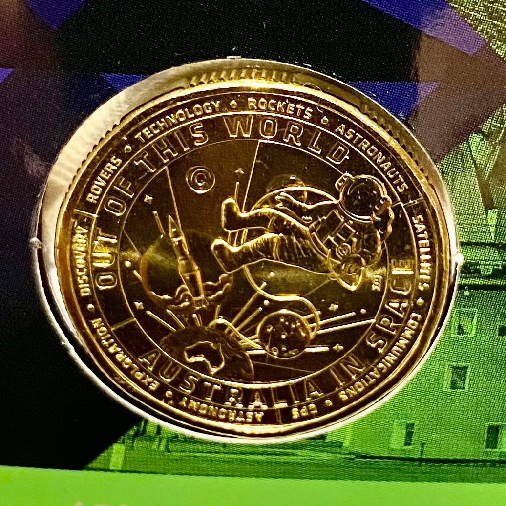 Royal Australian Mint 2024 Out of This World Australia in Space C Mintmark $1 King Charles III Counterstamp UNC Set of Six coins