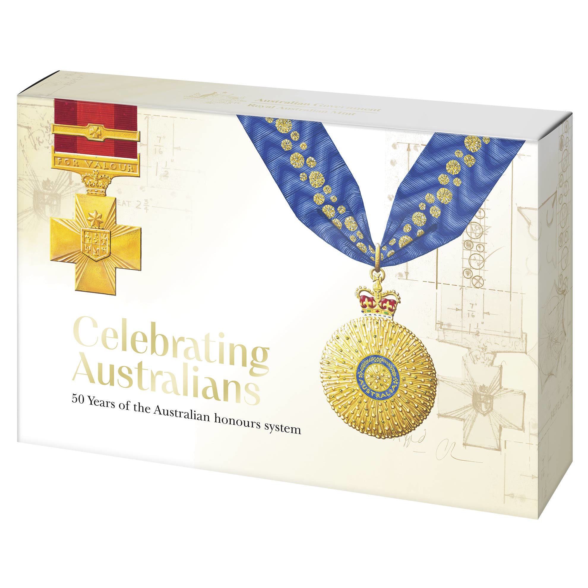 Royal Australian Mint 2025 Proof Year Set - Coloured Australian Awards System 50th Anniversary
