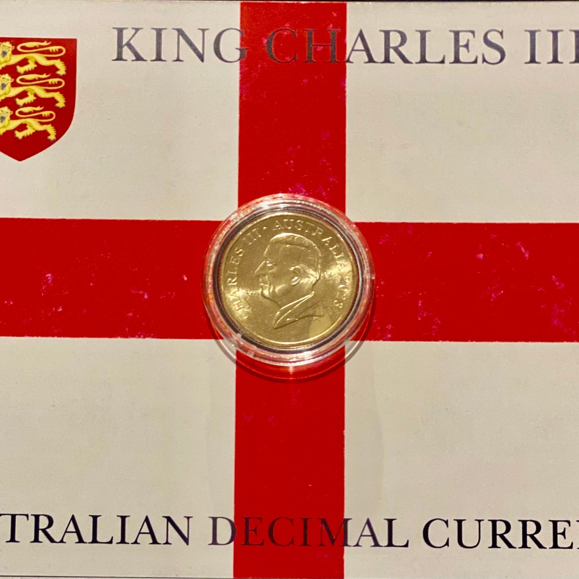 2023 King Charles III $1 UNC Coin in Maxi Card