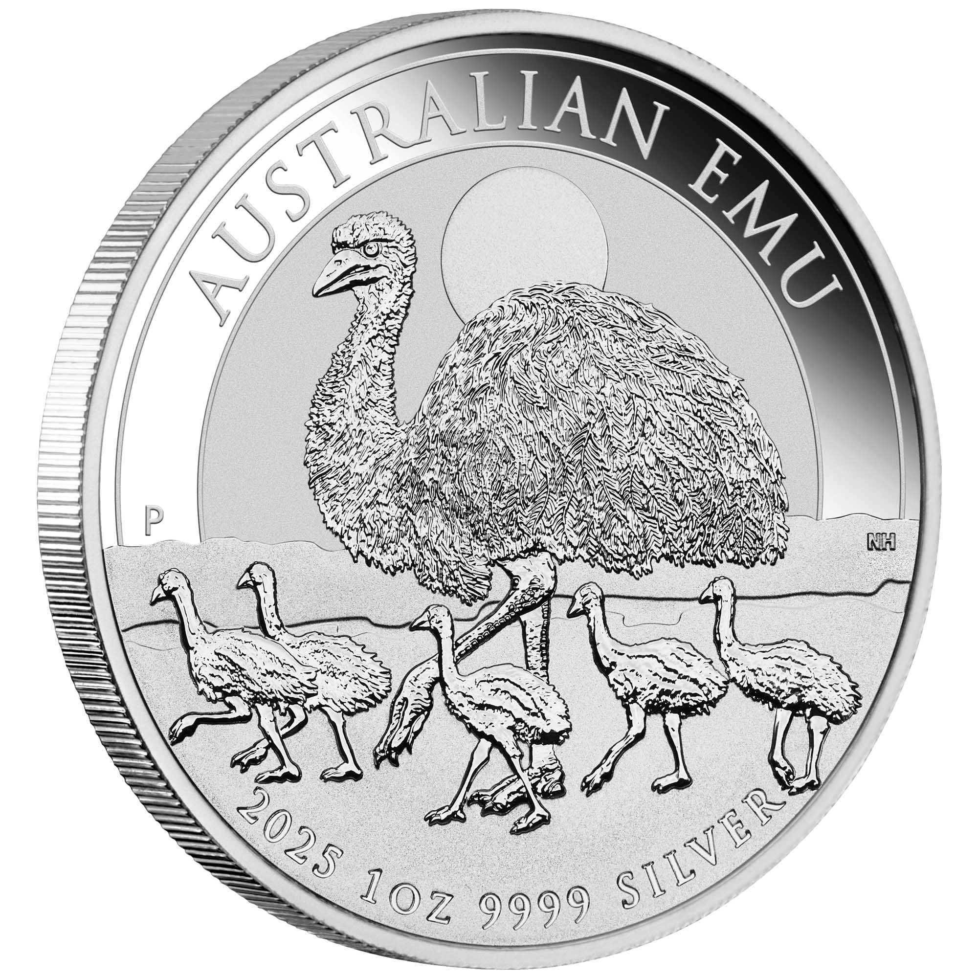 Perth Mint Australian Emu 2025 1oz Silver Bullion Coin