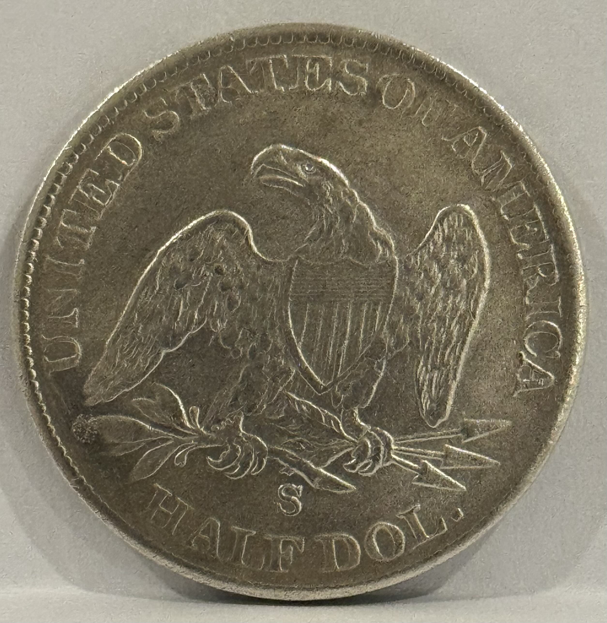 Reproduction Seated Liberty 1873 Half Dollar Silver Plated Coin