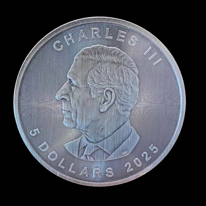 2025 Canadian Maple Leaf Hologram 1 oz Coloured Silver Coin