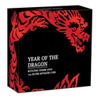 Perth Mint Year of the Dragon Rotating Charm 2024 1 oz Silver Antiqued Coin