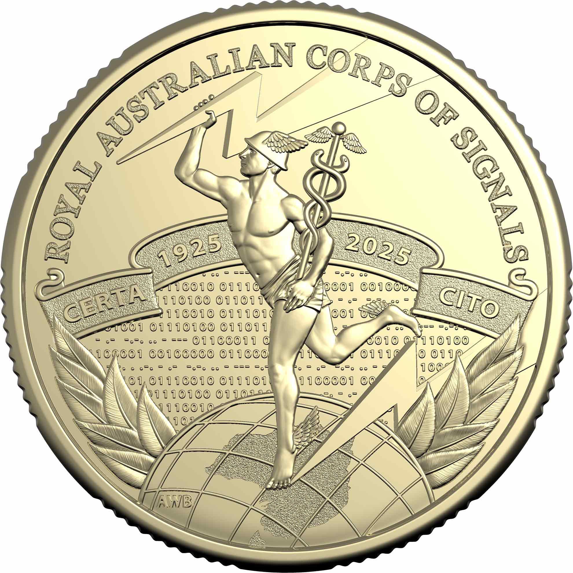 Royal Australian Mint 2025 $1 Centenary of the Royal Australian Corps of Signals Coin in Card