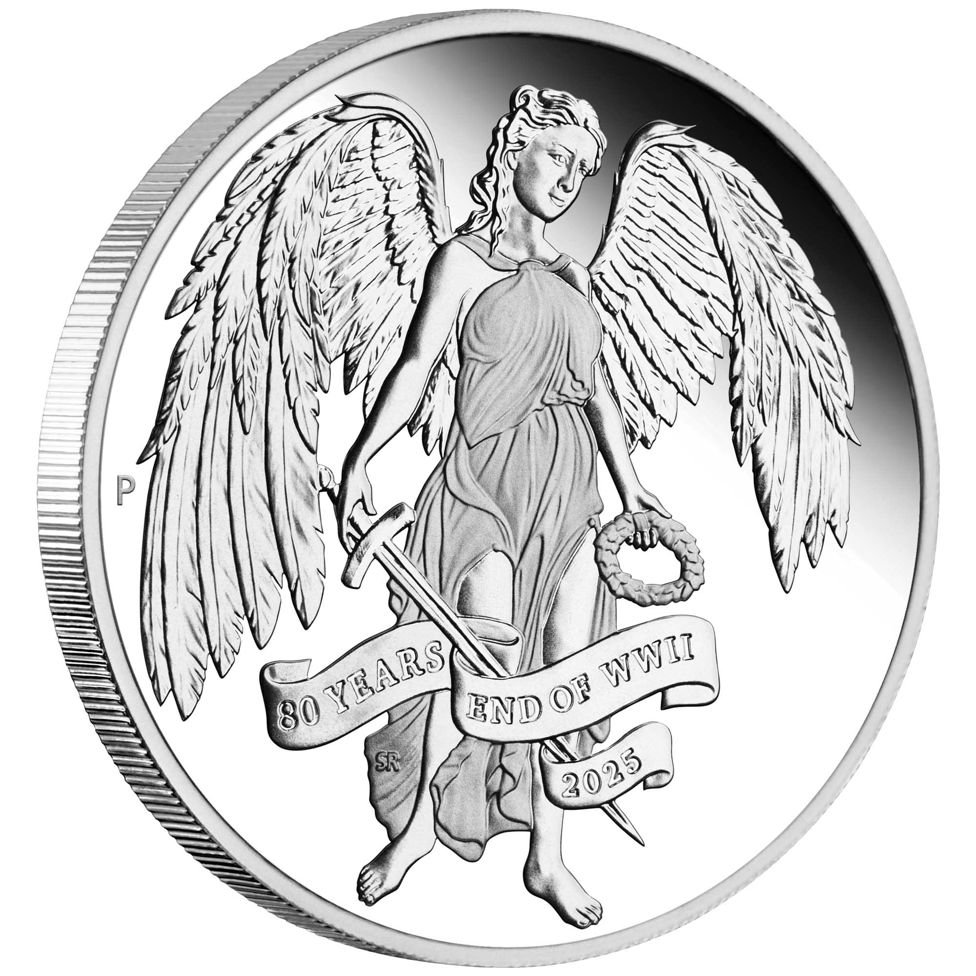 Perth Mint 2025 80th Anniversary End of WWII - Winged Victory 2025 1oz Silver Proof Coin