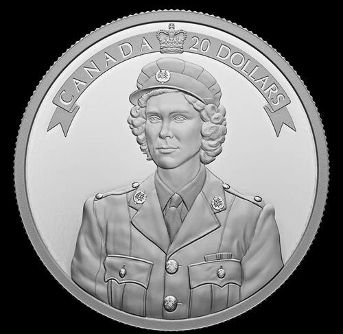 Royal Canadian Mint 2022 Wartime Elizabeth 1 oz Silver Proof Coin