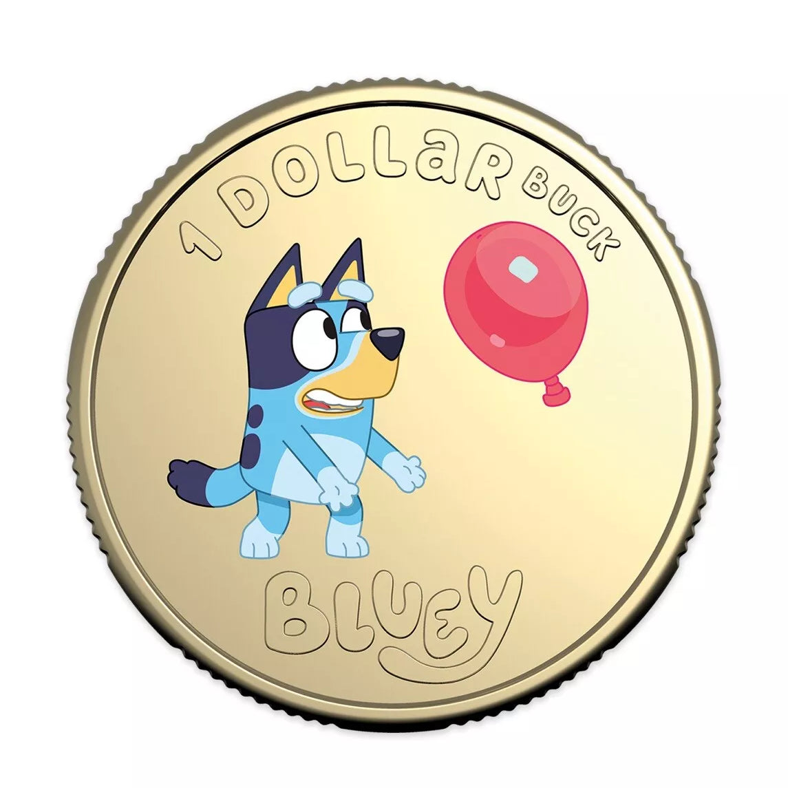 Royal Australian Mint 2024 Bluey Bucks Limited Edition Coloured Coin $1 PNC
