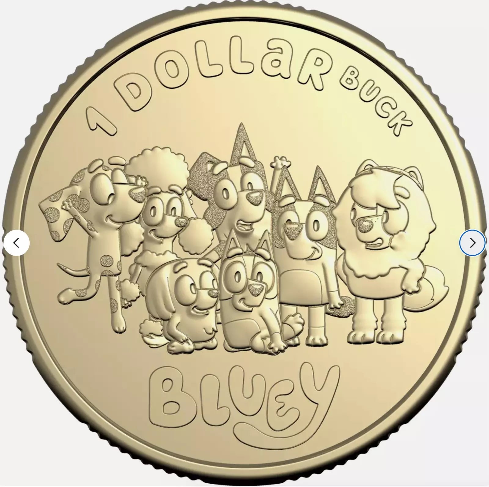 Royal Australian Mint 2024 Bluey, Bingo & Friends $1 UNC Coin