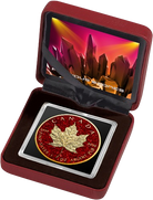 2024 1 oz Silver Canada Ruby Maple Leaf Precious Gemstones