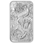 Perth Mint Dragon 1oz .999 Silver Rectangle BU Coin 2024