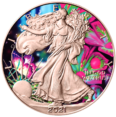 Spirit Animal Series The Butterfly 1oz .999 Silver $1 American Eagle 2021