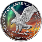 2024 $1 Walking Liberty Solar Storms Edition1oz Silver Coin