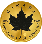 2024 Maple Leaf Space Gold 1 oz Coloured Silver Coin