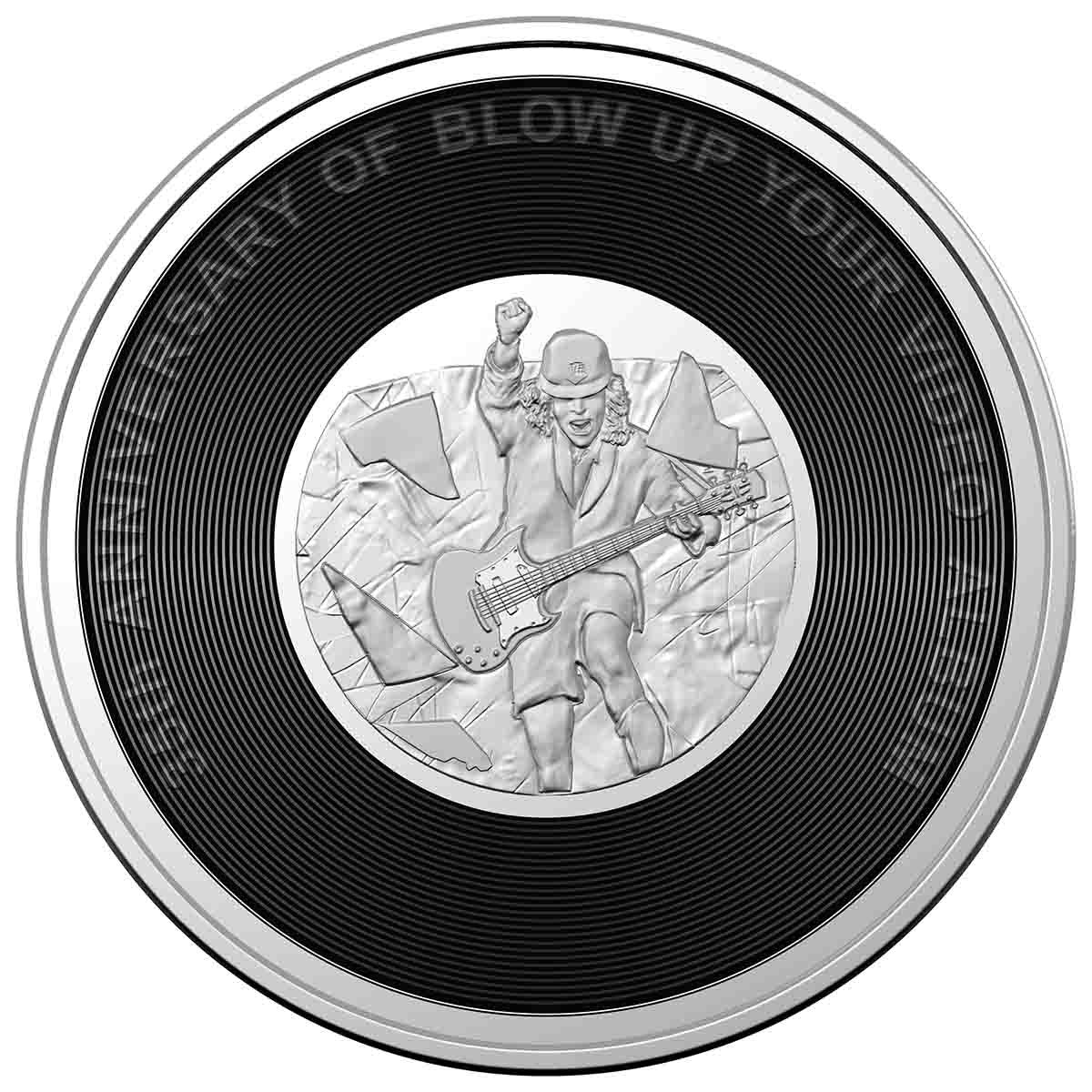 Royal Australian Mint 2022/23 AC/DC Limited 20c Coin Blow up Your Video