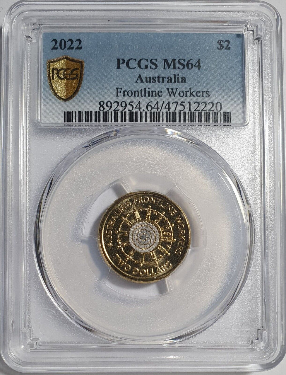 Royal Australian Mint 2022 Frontline Workers $2 Coin - PCGS MS64