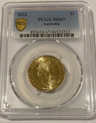 Royal Australian Mint PCGS MS67 2022 $1 Mob of Roos