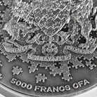 2022 1oz Chad Earth Puzzle .999 Silver Coloured Antiqued