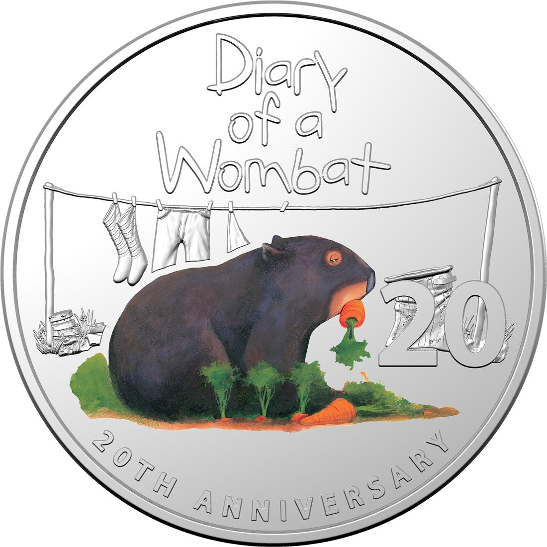20th Anniversary of Diary of a Wombat - Special Edition Book - 2022 20c Coloured