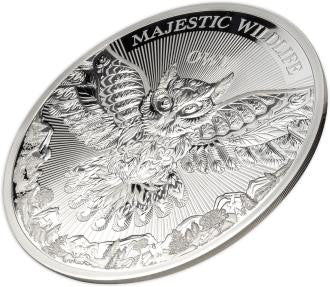 2023 Samoa Majestic Wildlife The Owl 1 kg .999 Silver Proof Coin