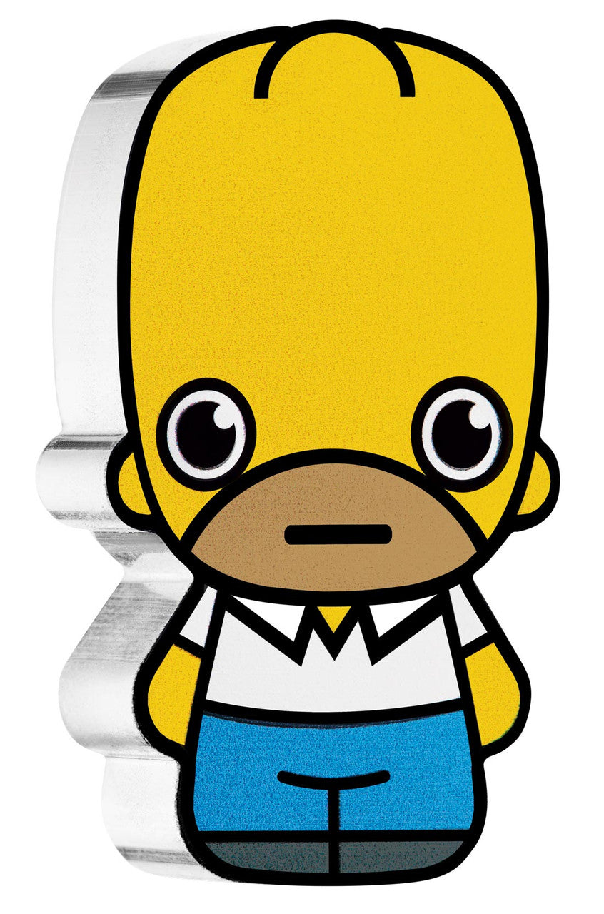 Homer Simpson 2022 1oz Silver Minted Mini Coin