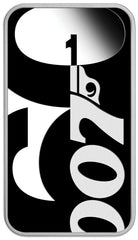 60 Years of Bond 2022 1oz Silver Proof Coloured Rectangular Coin