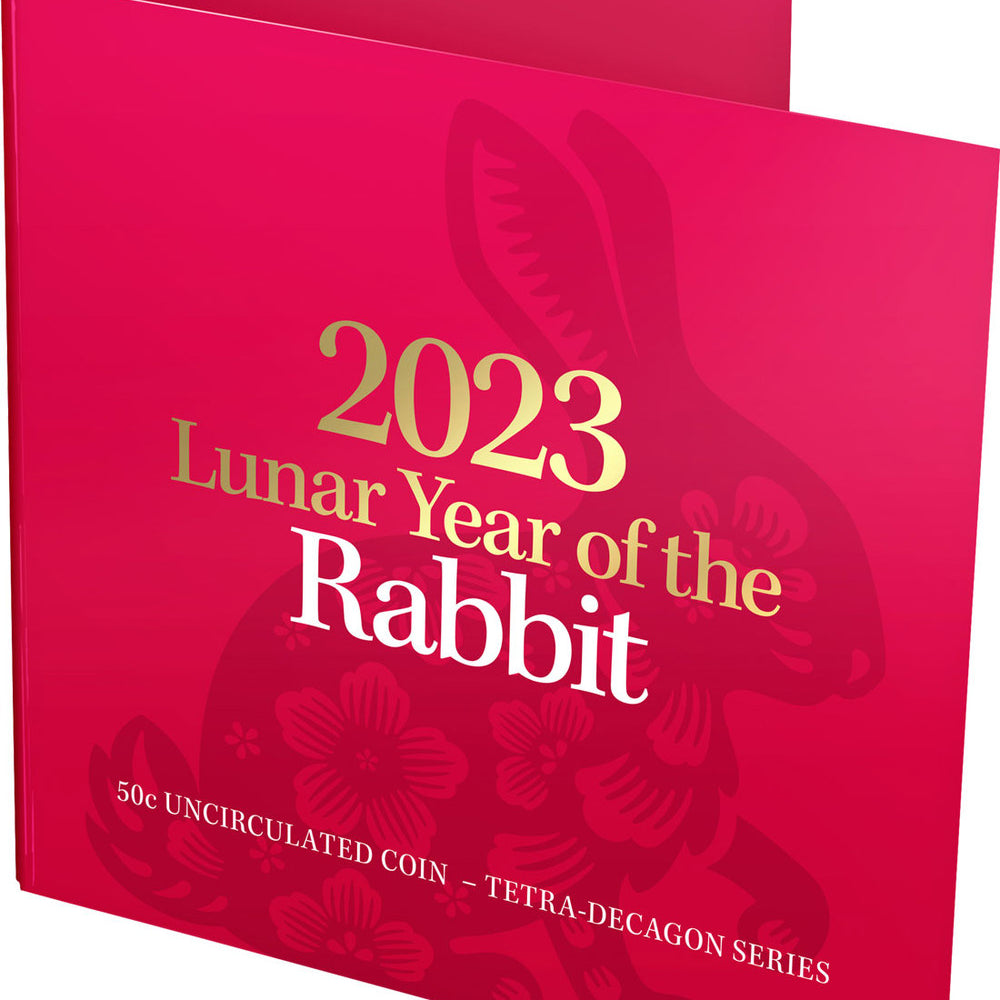 Year of the Rabbit 2023 50c Tetra Decagon Unc Coin