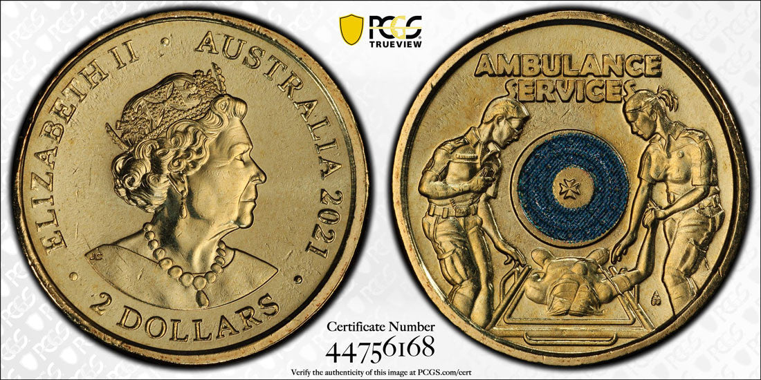 2021 $2 Ambulance Service PCGS MS67