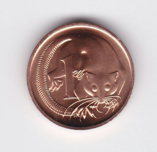 1983 Feather Tailed Glider One Cent 1c UNC Proof Coin ex Mint Set