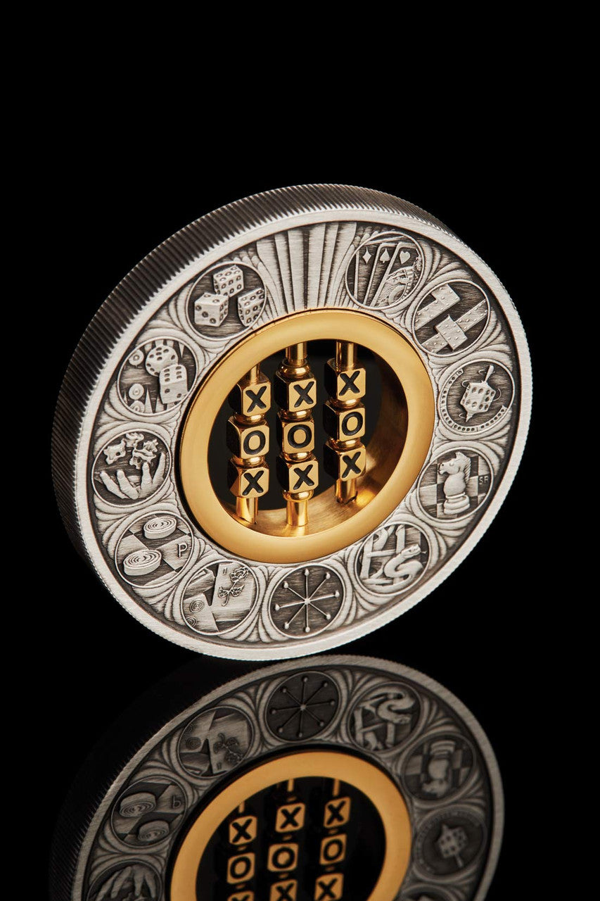 Games Through the Ages 2022 2oz Silver Antiqued