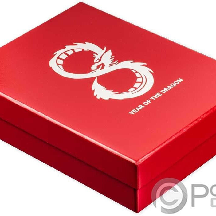 2024 Fiji Lucky 8 - Dragon 888g .999 Silver Shape Coin