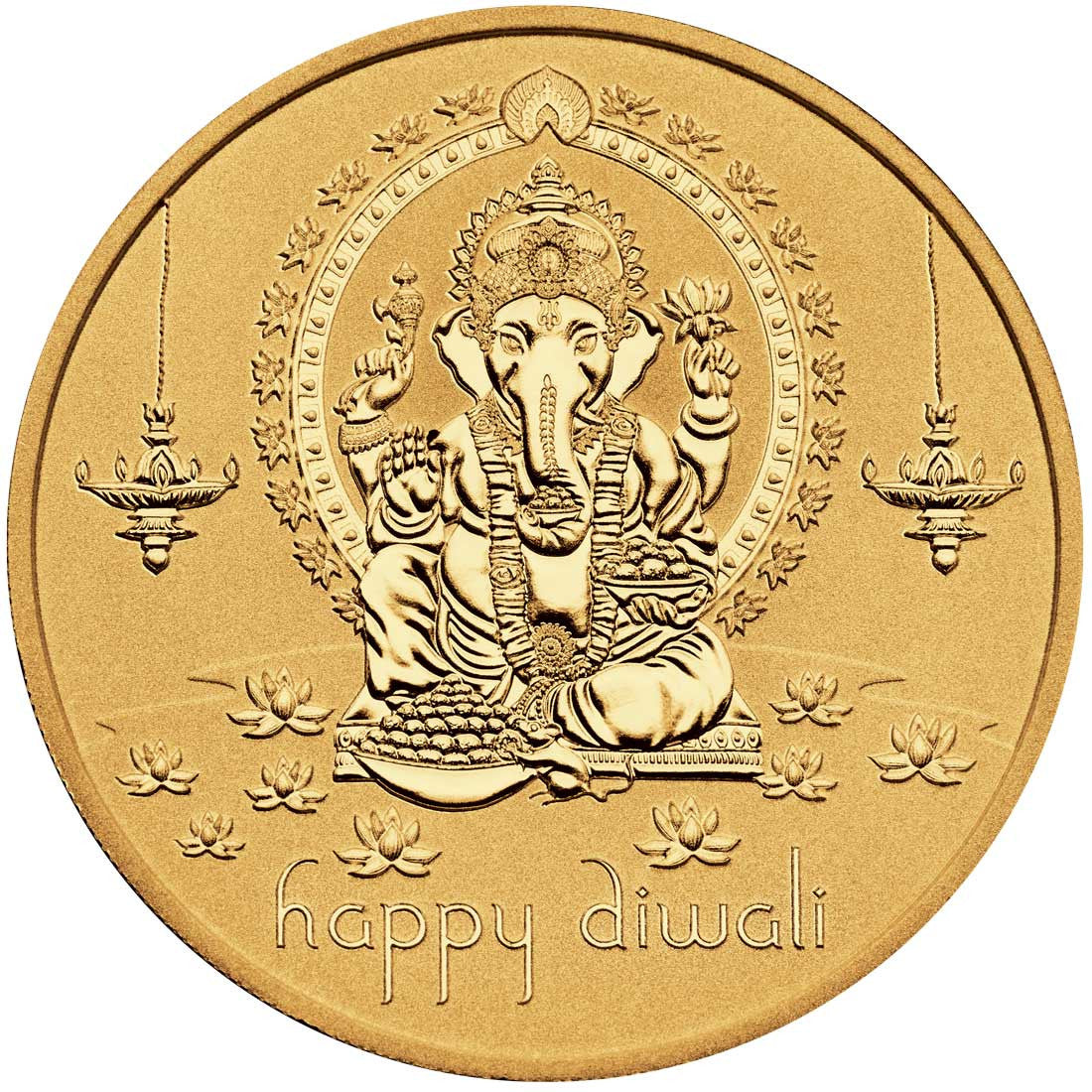 Diwali 1oz Silver Gilded Medallion 2022