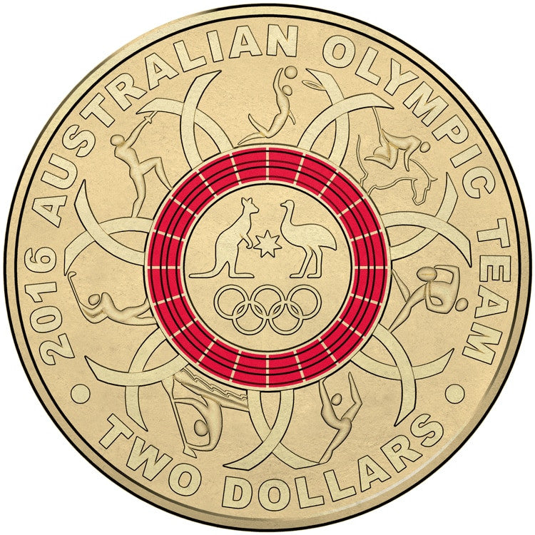 2016 OLYMPIC 2 COIN RED visual data 2