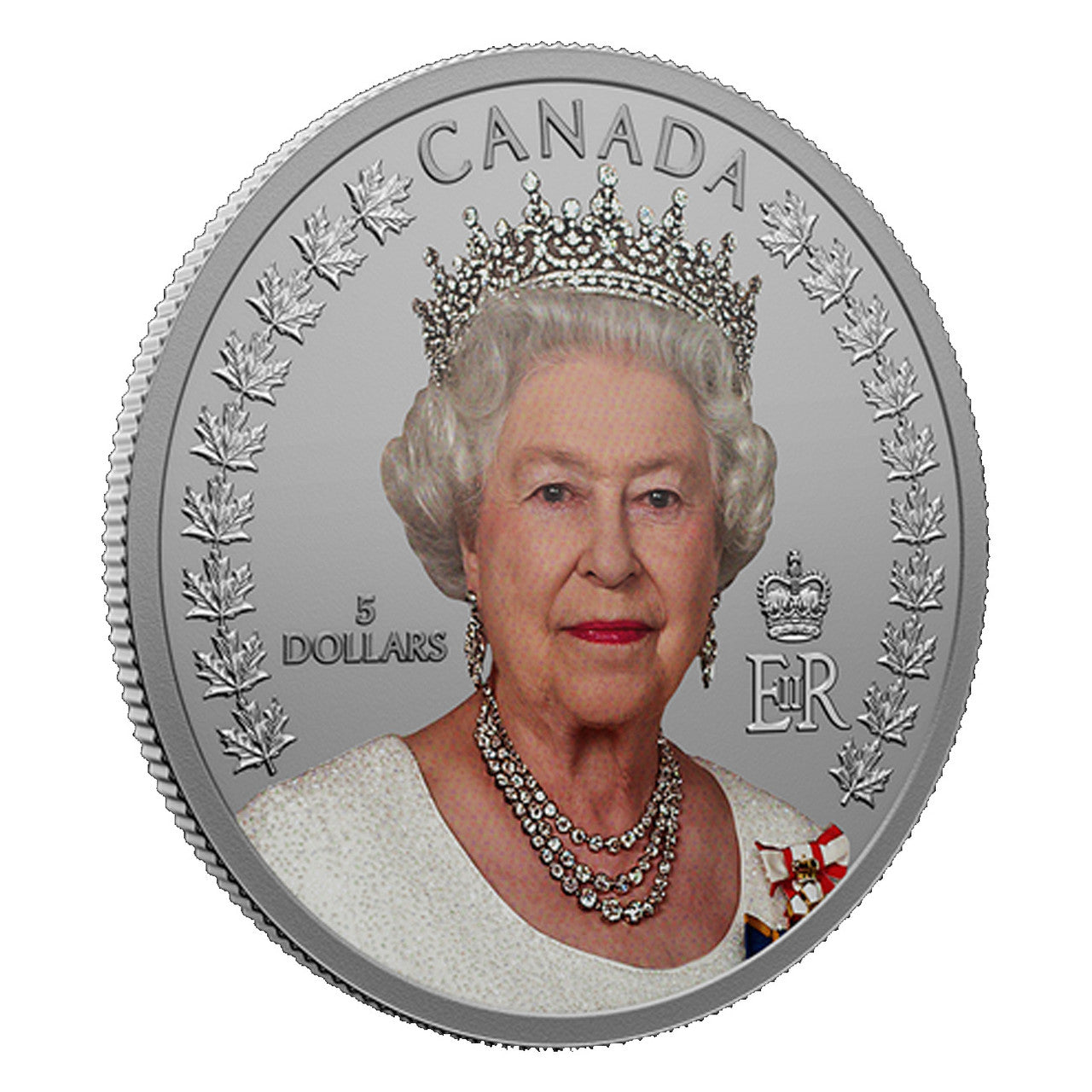 2022 Canada A Portrait of Queen Elizabeth 11 1/4oz .999 Silver Proof Coloured Coin
