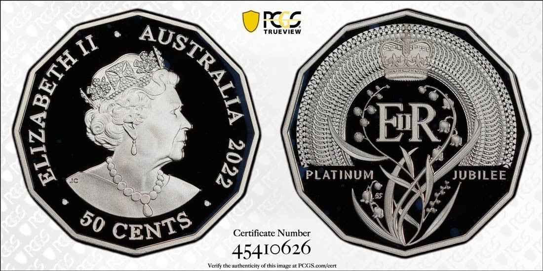 2022 Platinum Jubilee Silver Proof 50C Elizabeth II PCGS PR69 DCAM #2