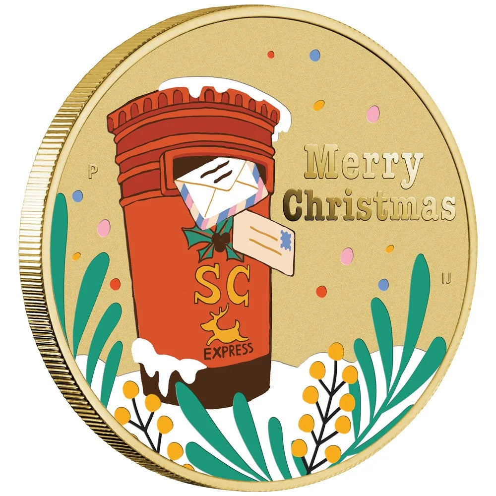 Perth Mint Merry Christmas Stamp and Coin Cover PNC