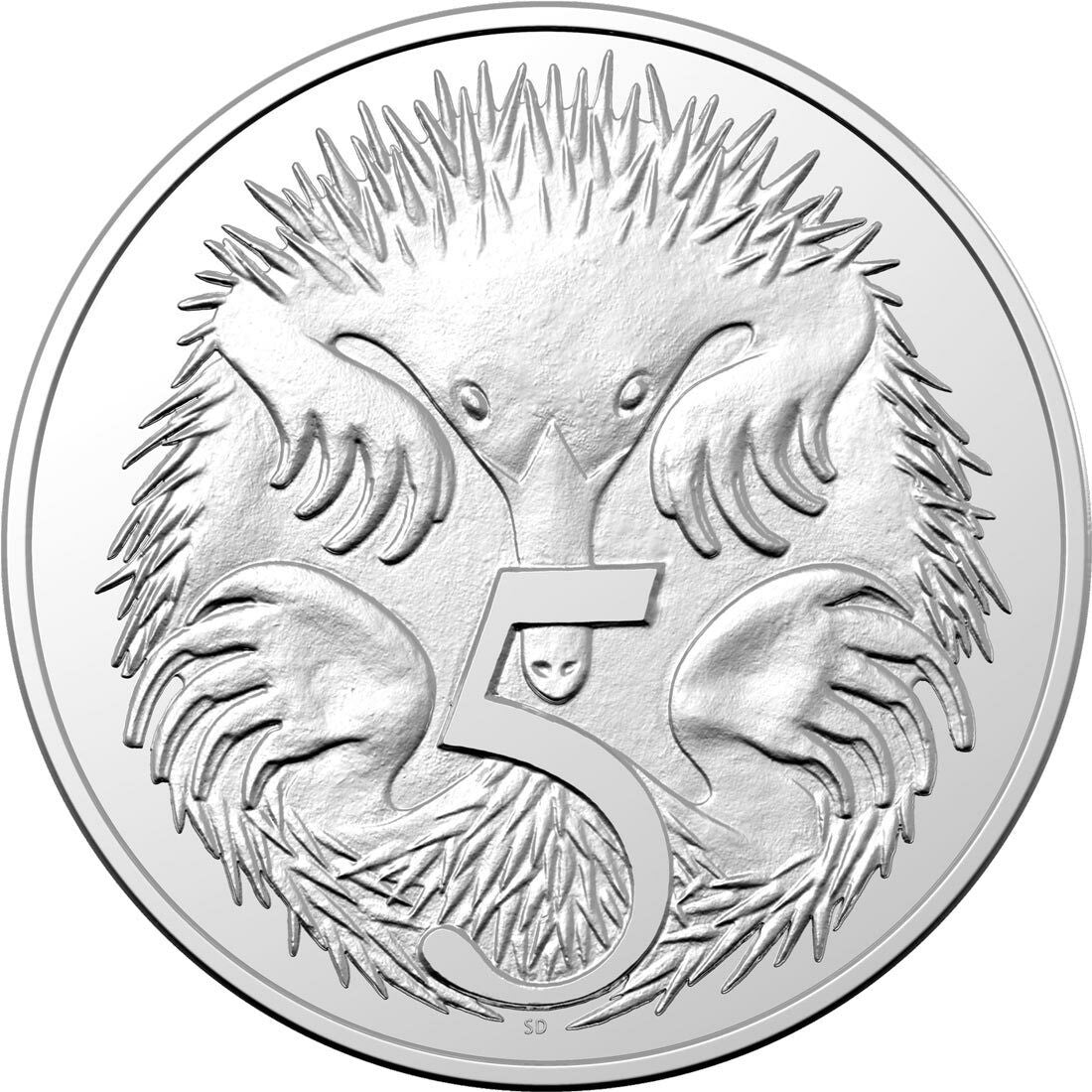 2022 Echidna Five Cents / 5c - Ex Mint Set