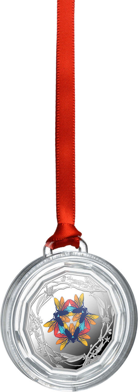 Christmas Decoration 2022 50c Silver Coloured Proof Coin