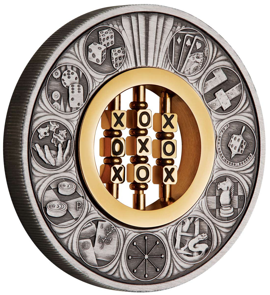 Games Through the Ages 2022 2oz Silver Antiqued