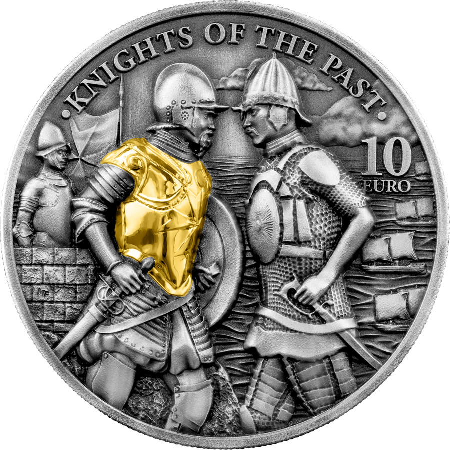 Knights Of The Past 2022 2oz Silver Antique .9999 Coin