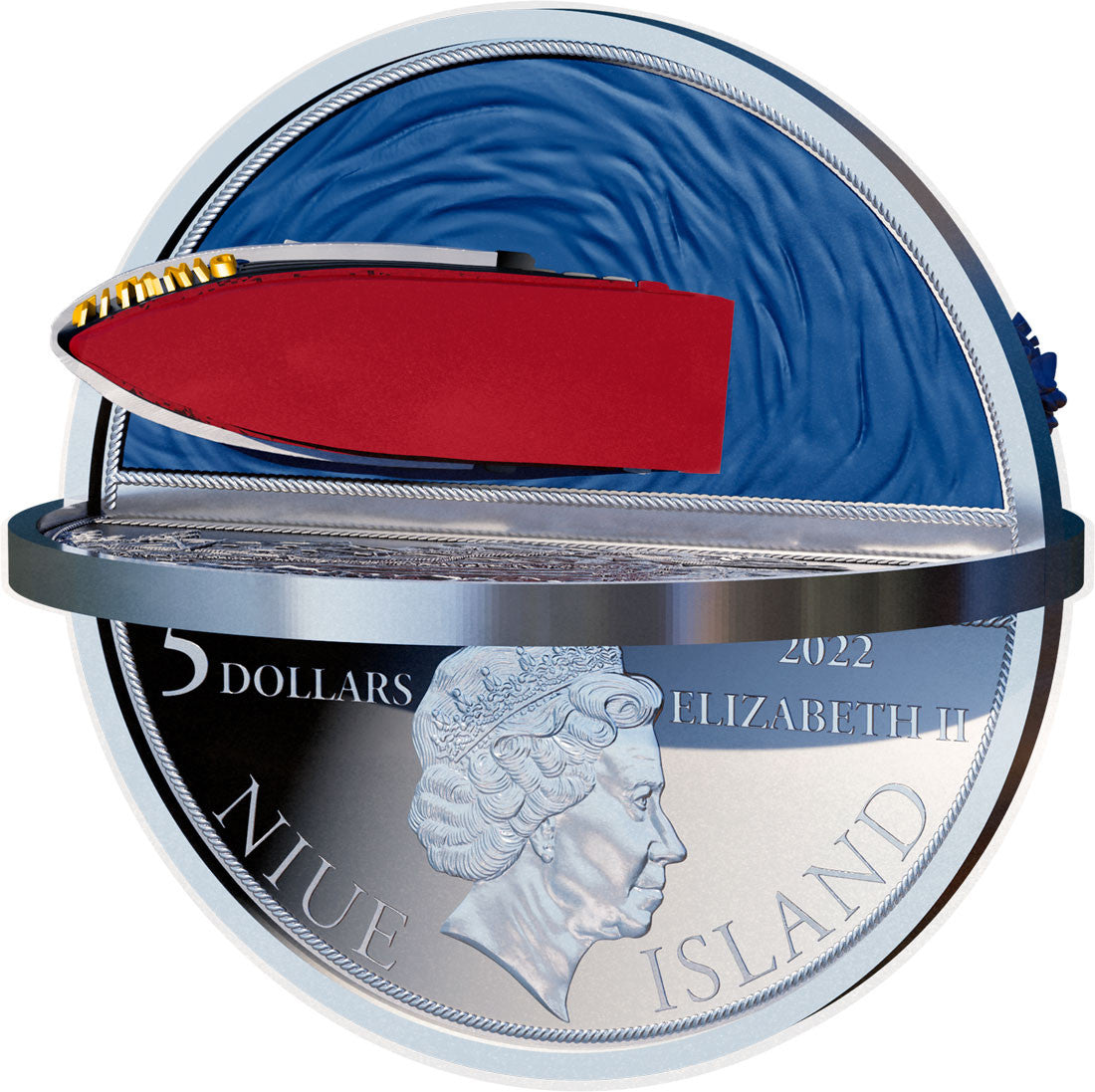 2022 Niue $5 Silver Proof Coin - Titanic - 110th Anniversary of Titanic Sinking