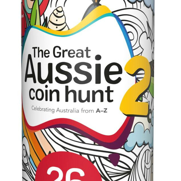 The Great Aussie Coin Hunt 2 - 2021 26 Coin Tube and Collector's Folder