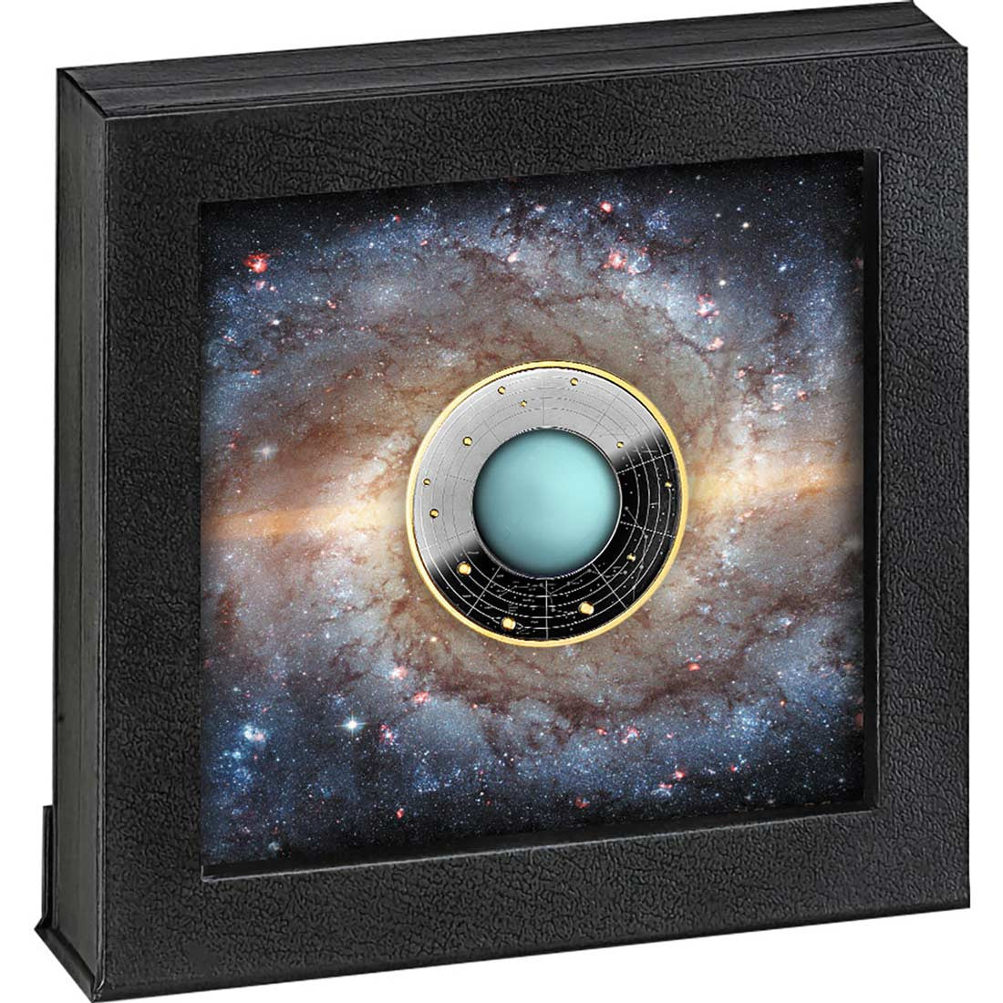 2021 Cameroon 500 Francs Silver Ruthenium Coin - Solar System - Uranus