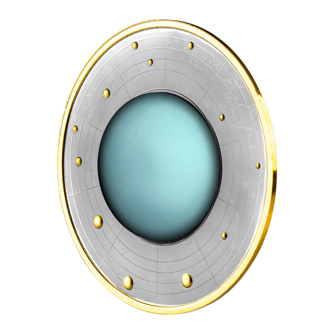 2021 Cameroon 500 Francs Silver Ruthenium Coin - Solar System - Uranus