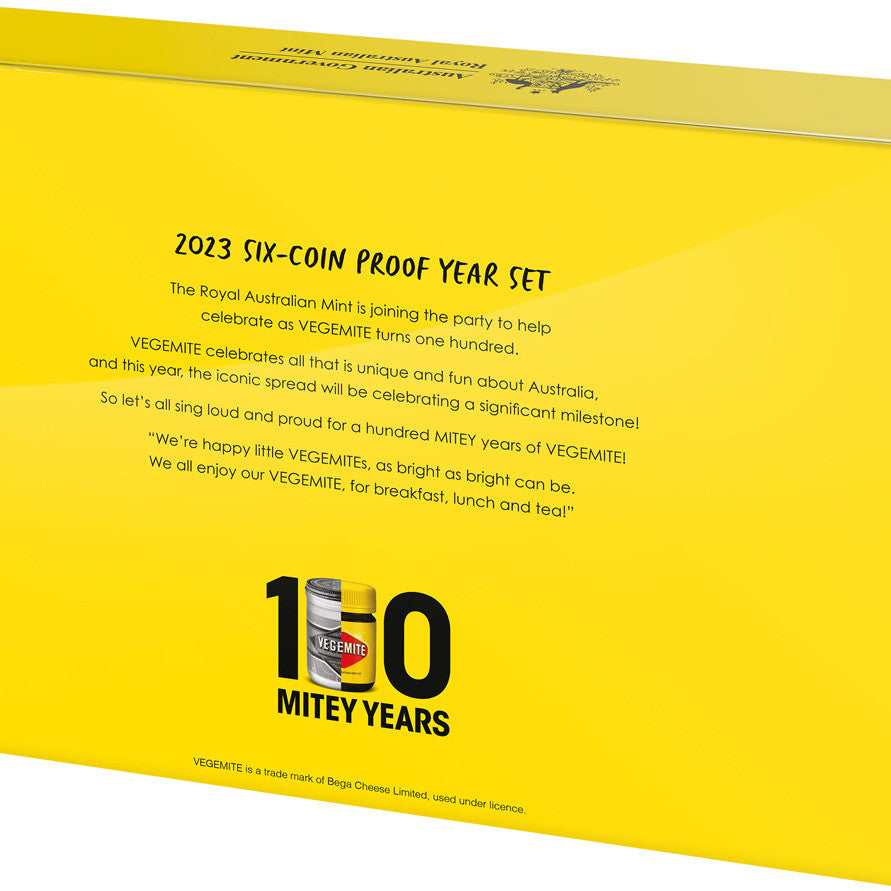 100 Years of Happy Little Vegemites 2023 Six-Coin Proof Year Set