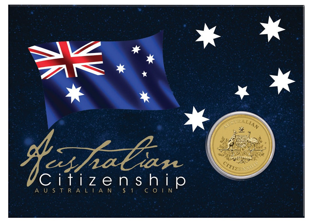 Perth Mint AUSTRALIAN CITIZENSHIP 2024 $1 COIN IN CARD