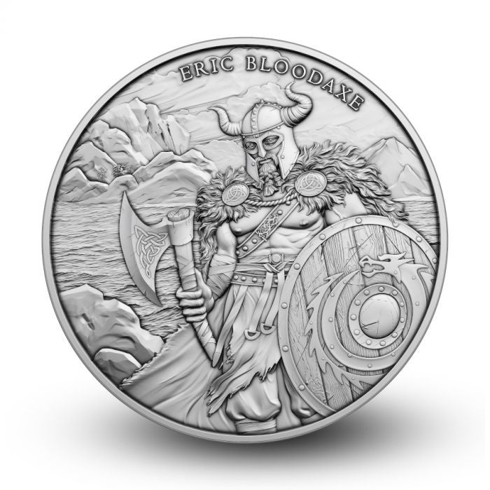 Legendary Warriors Eric Bloodaxe 1 oz .999 Silver BU Round