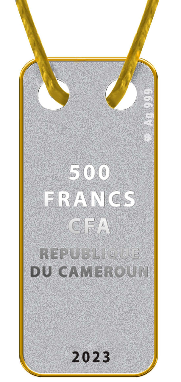 Year of the Rabbit (Pendant) 2023 Cameroon 500 Francs Silver Proof Coin