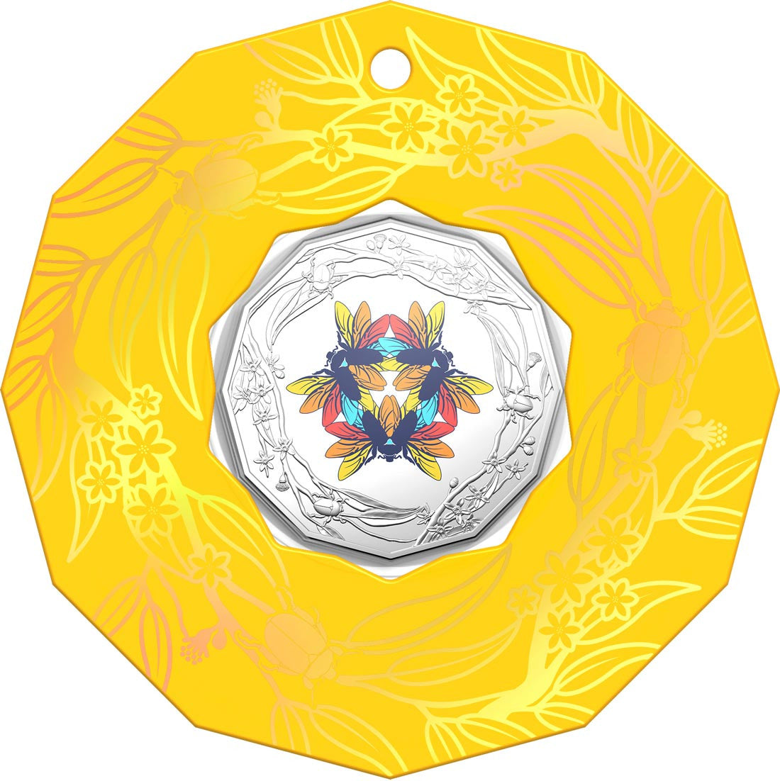 Christmas Decoration 2022 50c Coloured Uncirculated Coin – Set of 5