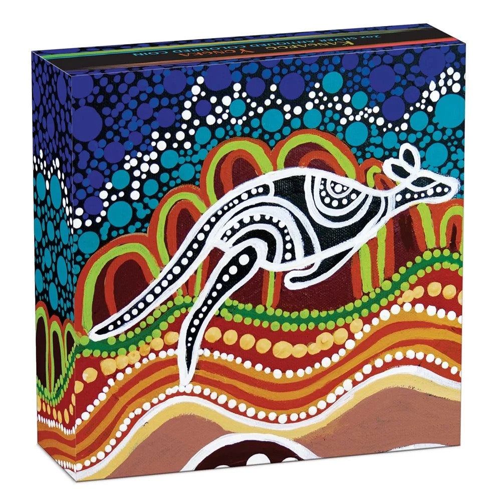 Perth Mint Australian Yongka 2023 2 oz Silver Antiqued Coloured Coin